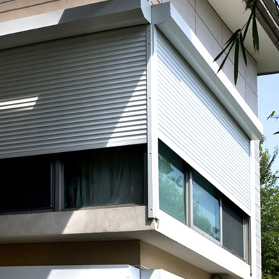 挤压帘片遮阳卷帘